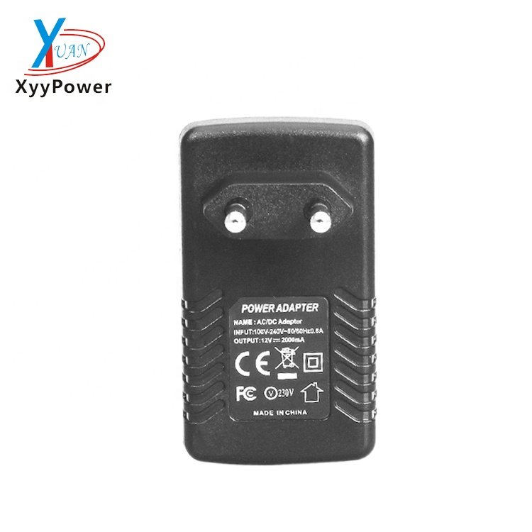 220V Wall Plug Ethernet Rj45 Injector 56V 24V 12V Powerline Dc Over 48V 0.5A Poe Power Adapter
