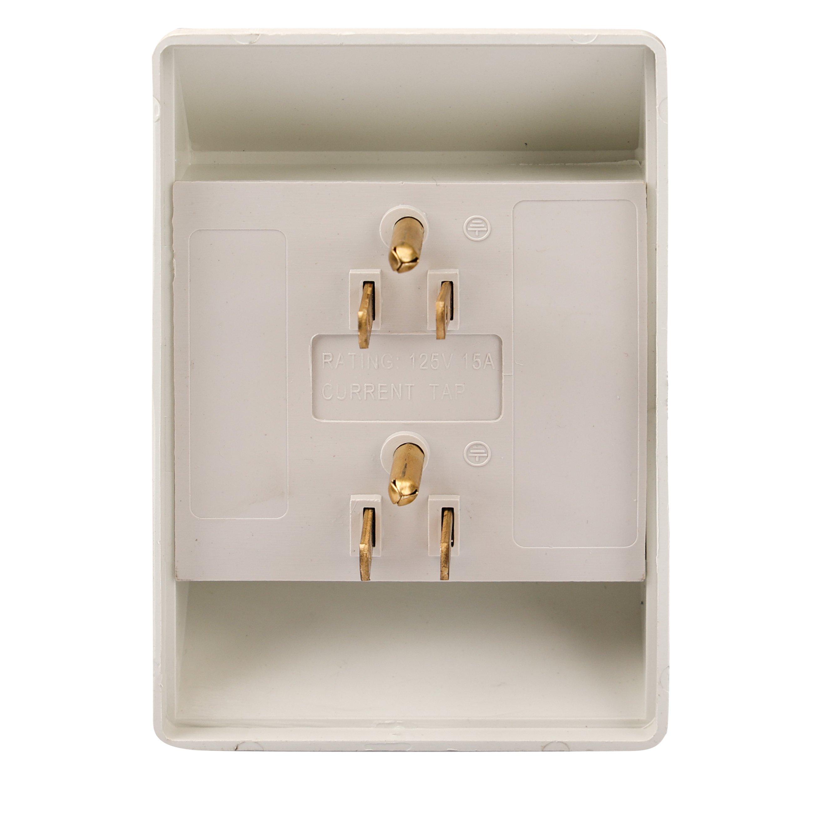 Factory Direct US 6 Outlets 125V 15A ABS Wall Charger Grounding Adapter White Changeover Plug
