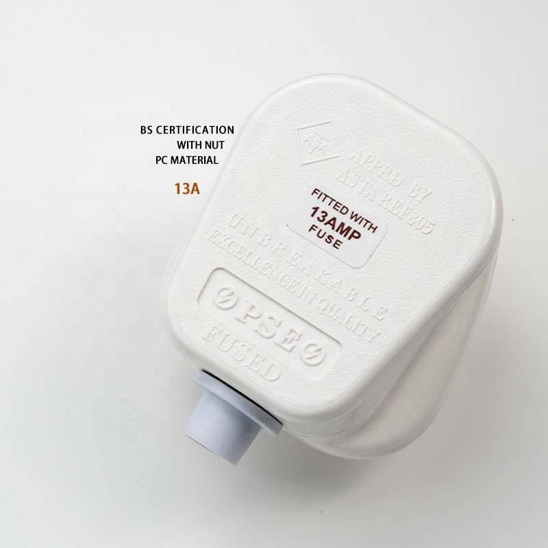 BS1363 UK fuse Plug Top With ASTA mark BS certificate Type-G 3 brass Pins Britain wireable