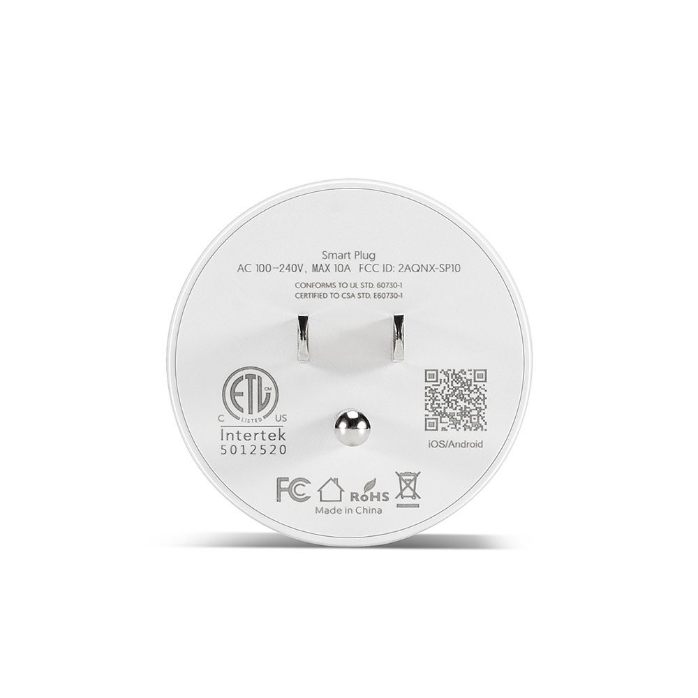 Tuya Smart Home White OEM 110v Smart Life Plug Alexa Mobile Phone Wifi Socket APP Remote Control Supports 100-240V 50-60HZ Power