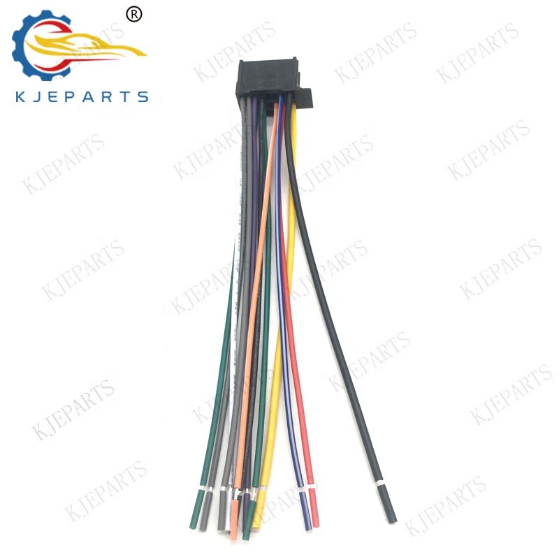 Aftermarket Auto 16 Pin Adapter Plug Complete Wiring Harness Power Cable For Sonys ES Car DVD Navigation