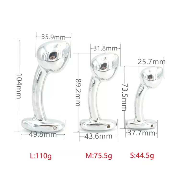 Small Medium Large anal homosexual eggs and pornographic toys metal vibrator anal plug sets