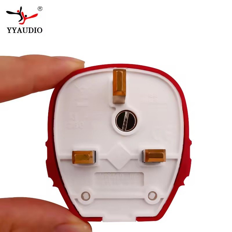 YYAUDIO Hospital Property MK-13UK Hifi DIY Hi-end AC Power Electric(m) Fused 13A Male 3 Pin UK British Plug Fuse Connector