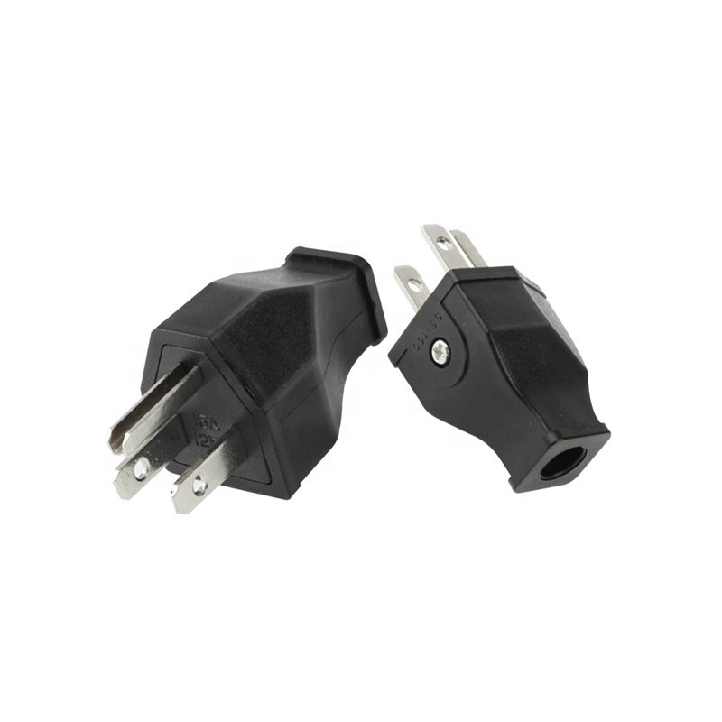 US 3 pins power cord plug adapters 15A 125v replacement electrical plug