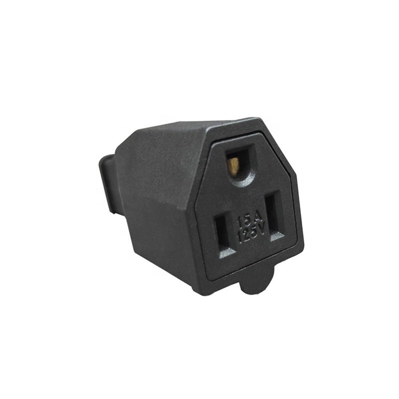 US 3 pins power cord plug adapters 15A 125v replacement electrical plug