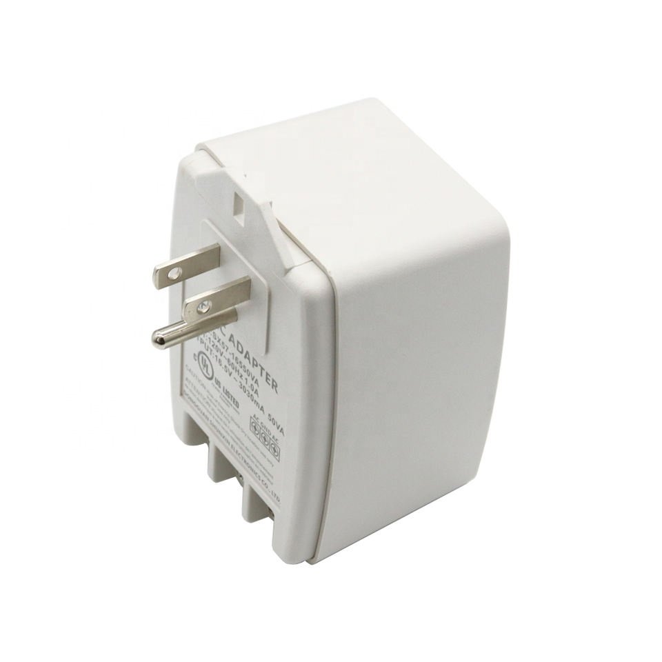 Alarm system class 2 ac 120v to ac 16.5v 24v 40w 50w plug in transformer
