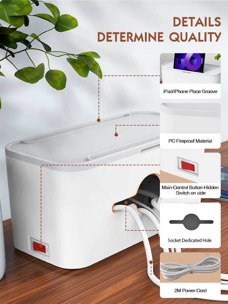 LDNIO SN5311 High Quality EU US UK Plug Desktop Type Usb Power Strip Extension Socket Power Strip Management Power Strip Box