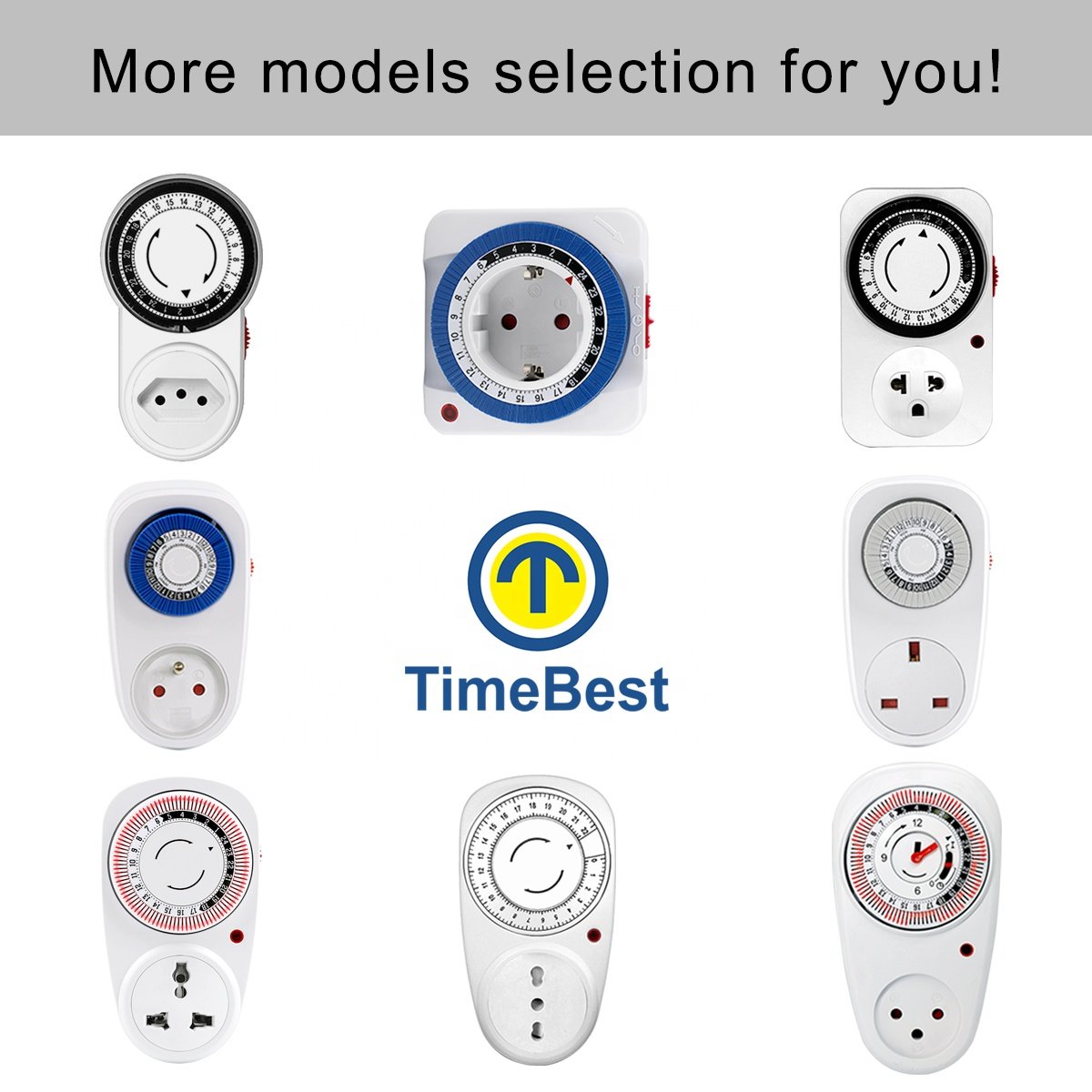 EU Plug Timer Switch Socket Analog Mechanical Automatic Timer