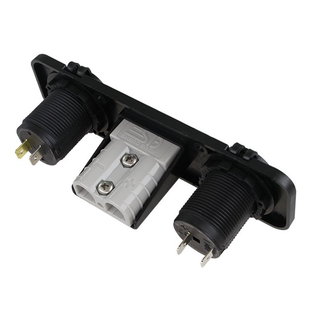 Panel Mount SED-Style With Car Accessory triple flush mount housing with 50a plug accessory power socket dual USB