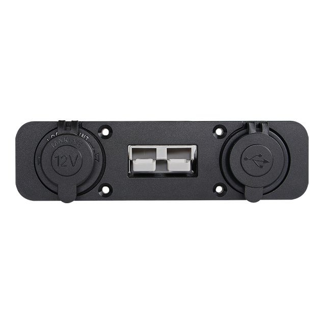Panel Mount SED-Style With Car Accessory triple flush mount housing with 50a plug accessory power socket dual USB