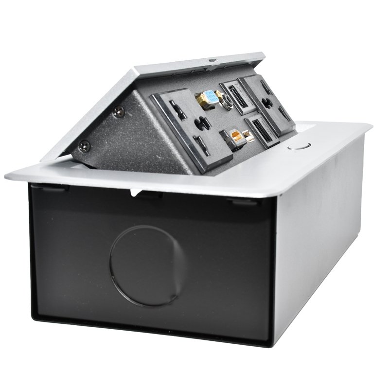 Conference Table Multimedia Desk Socket For Office Home Hidden Pop Up Power Socket Outlet Box