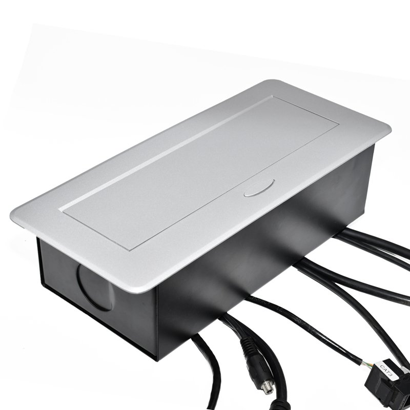 Conference Table Multimedia Desk Socket For Office Home Hidden Pop Up Power Socket Outlet Box
