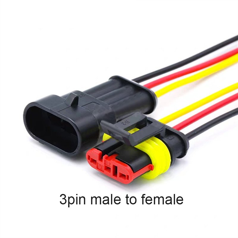 AMP 1P 2P 3P 4P 5P 6P Way Waterproof Electrical Auto Connector Male Female Plug Wire Cable harness for Car Motorcycle