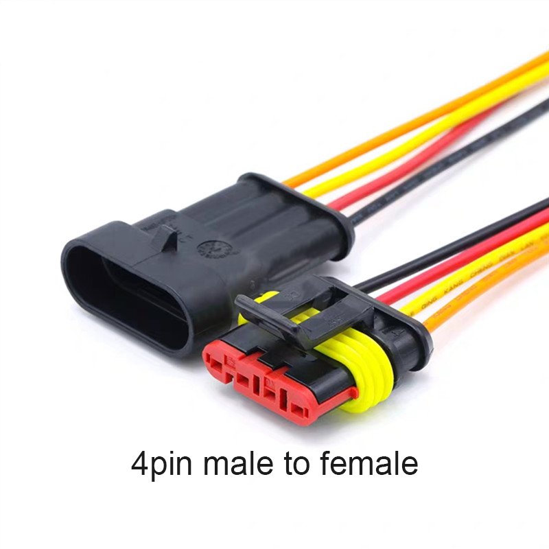 AMP 1P 2P 3P 4P 5P 6P Way Waterproof Electrical Auto Connector Male Female Plug Wire Cable harness for Car Motorcycle