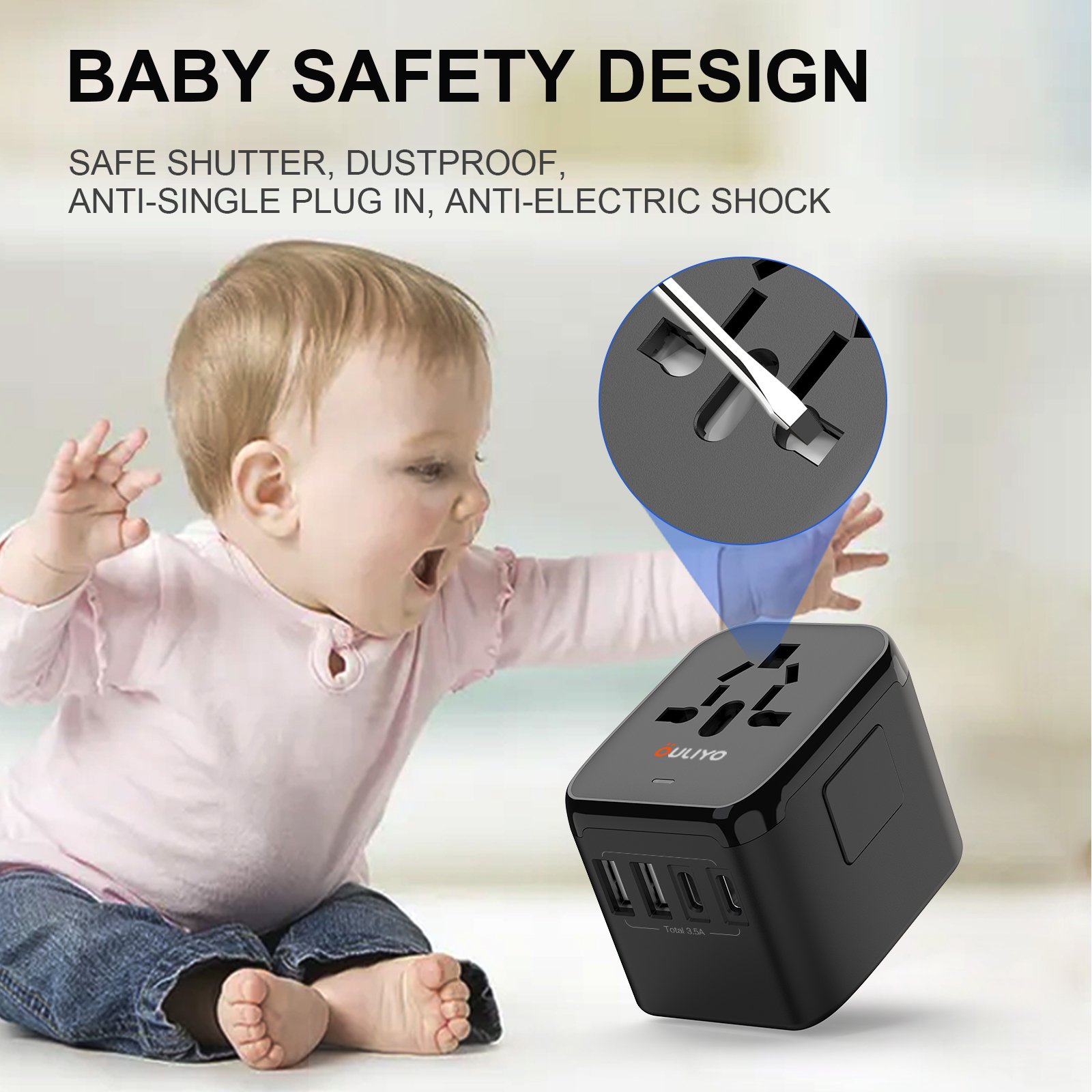 potable power adapter universal travel plug adapter for laptop adapter for laptop travel adaptor