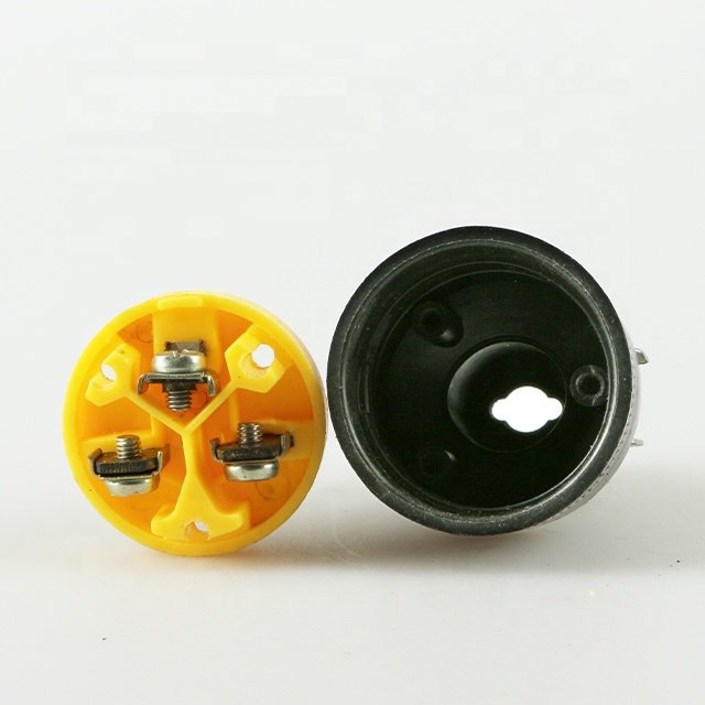 American standard electrical plug Male female plug socket Yellow copper 3-pin plug and socket