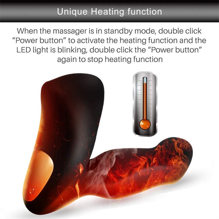 Prostate Massager Anal Vibrator with 8 Vibration Modes 3 Thrusting Speed, Butt Stimulator Plug for Male and Women