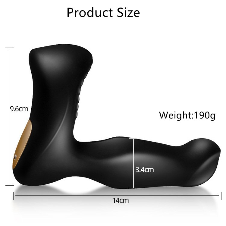 Prostate Massager Anal Vibrator with 8 Vibration Modes 3 Thrusting Speed, Butt Stimulator Plug for Male and Women