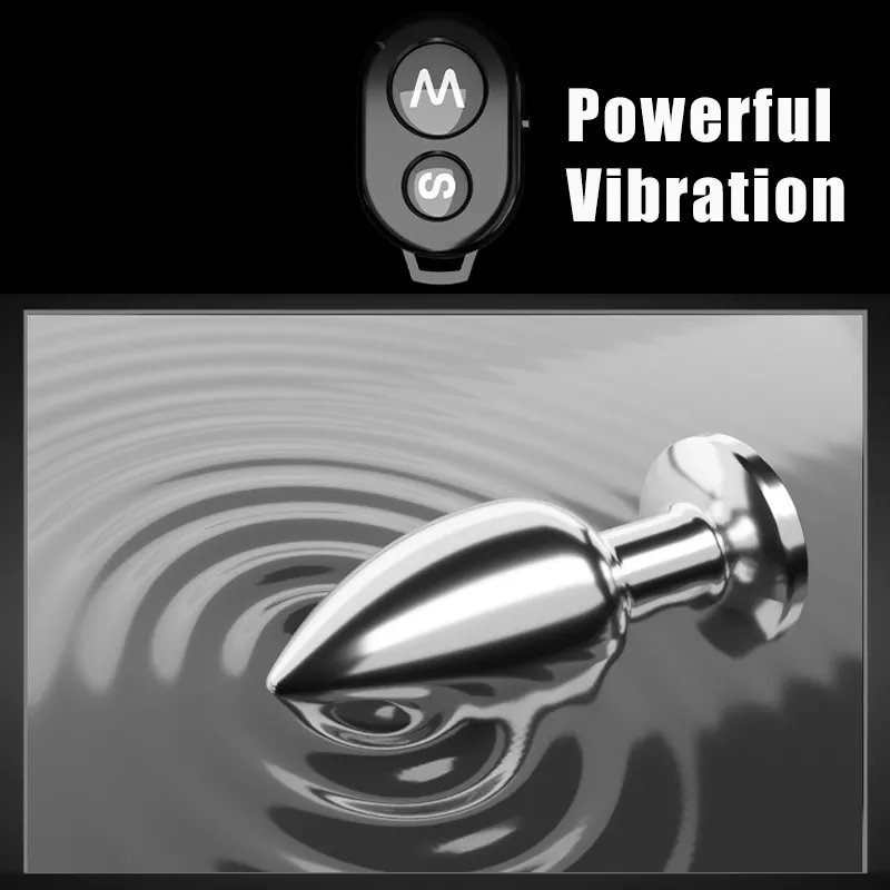 Hot Sale Woman's Adult Electric Anal Plug Sex Toy Metal Vibrator Butt Plug Hot Sale Adult Sex Toys-Vibrator Anal Plug Juguetes
