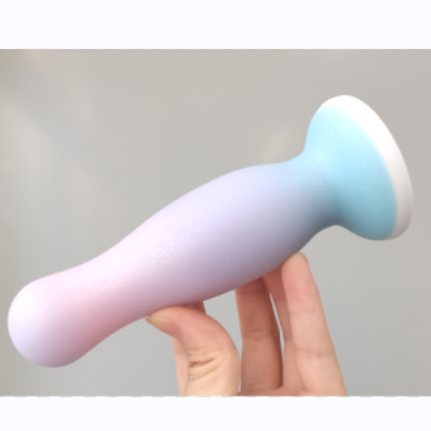 Factory Direct Sale Fantasy Gradient Color Pearly Silicone Anal Plug adult products sex toy for men and women
