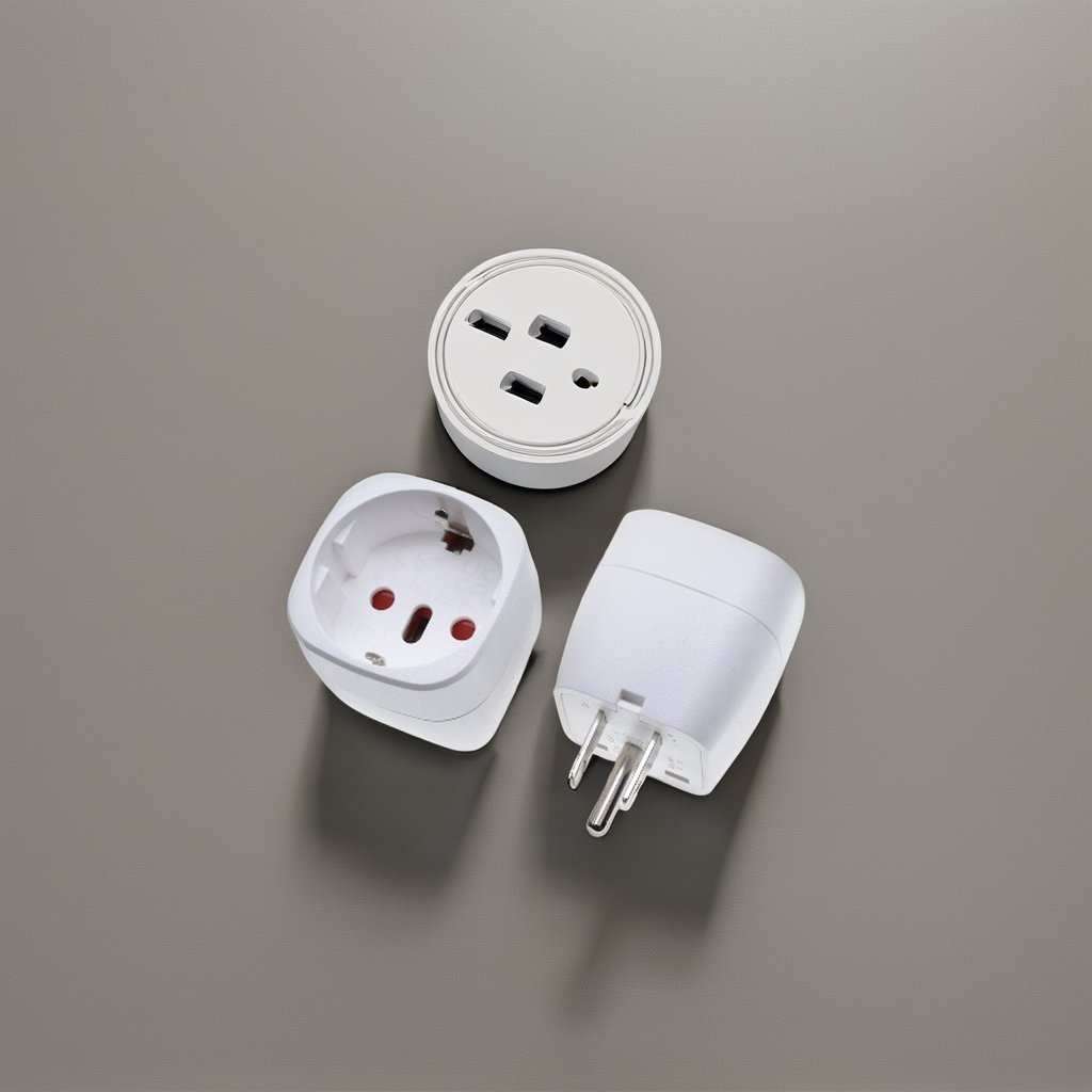 10A Single Plug Converter with Earth Pin EU to US canada Thailand converter travel socket