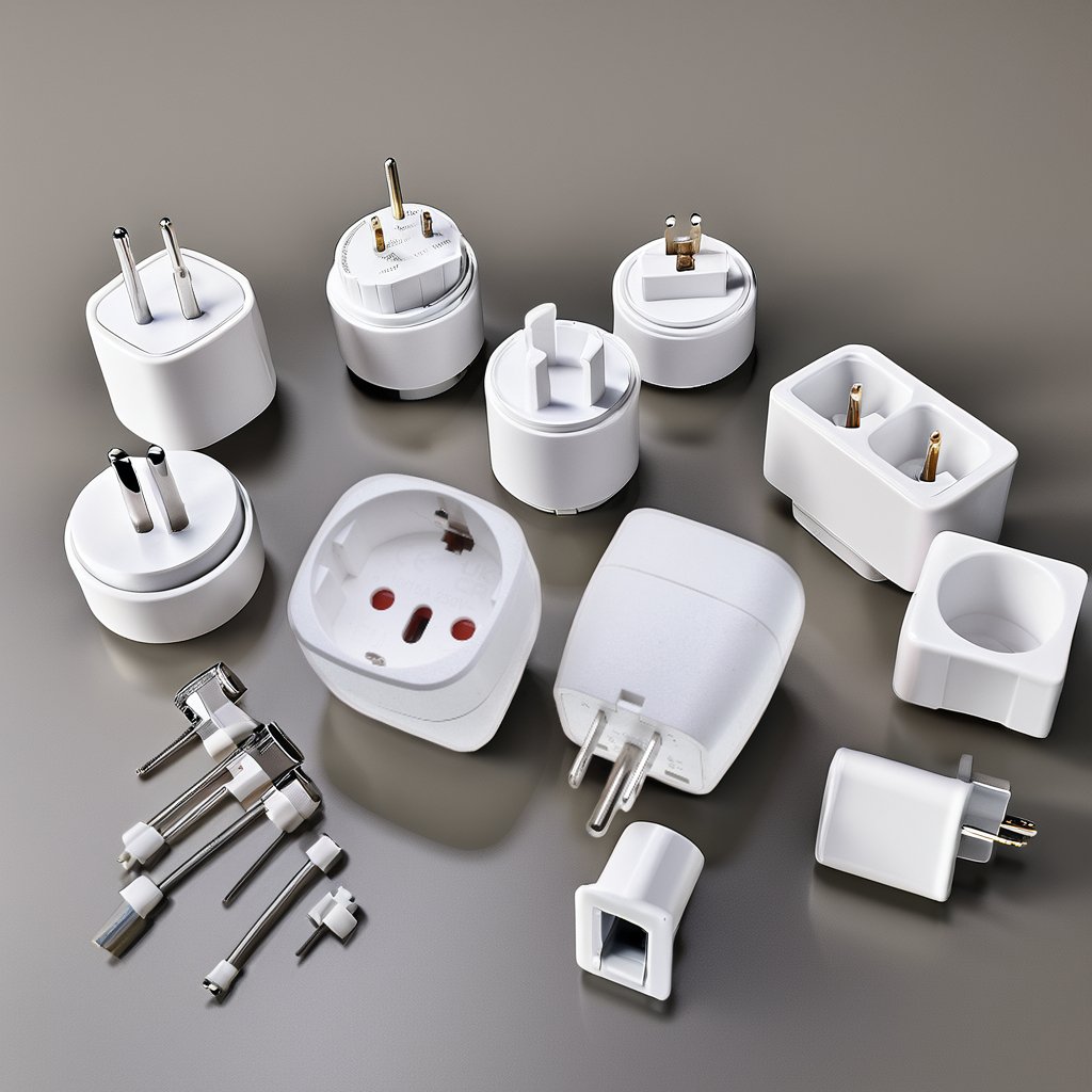 10A Single Plug Converter with Earth Pin EU to US canada Thailand converter travel socket