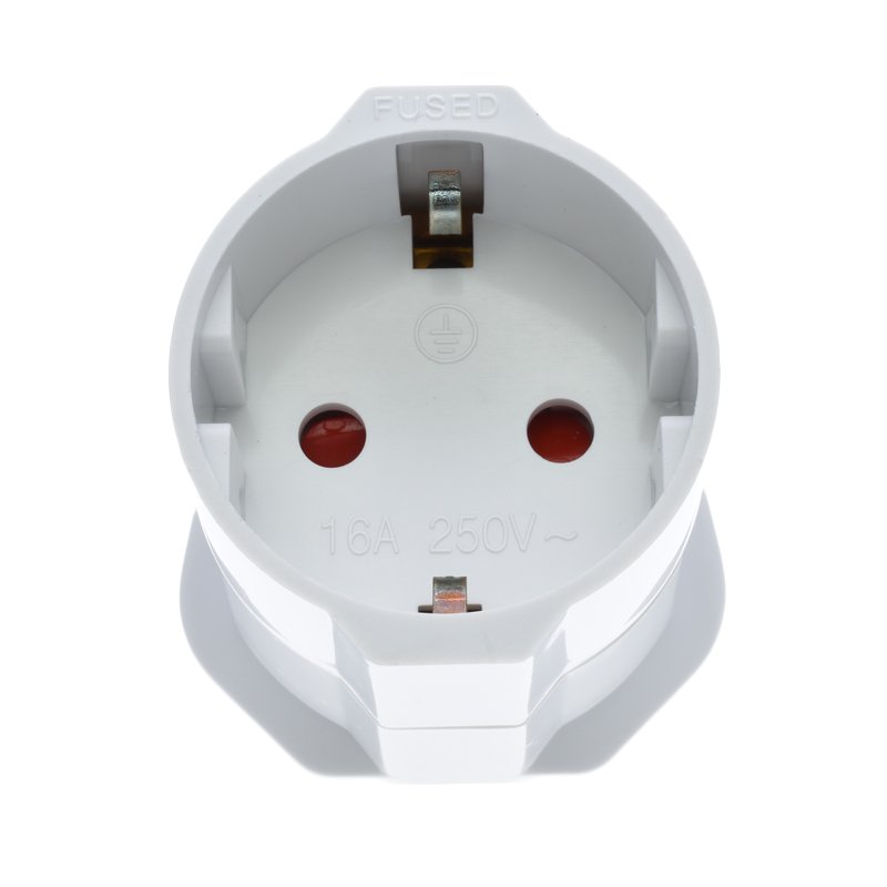 Wholesale EU to UK plug adapter UK England conversion plug with 13A fused BS power plug travel universal socket