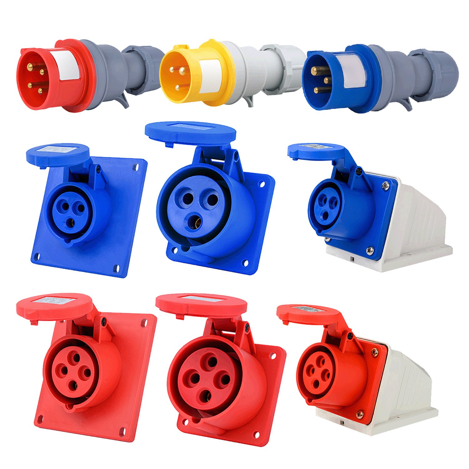 IP67 Weatherproof Outdoor Industrial Plug And Socket Connector