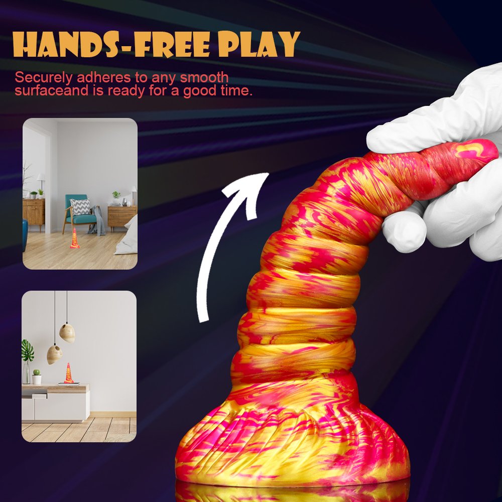 Strong Suction Cup Mixed Color Huge Realistic Anal Plug For Gay Men Alien Unicorn Dildo For Women