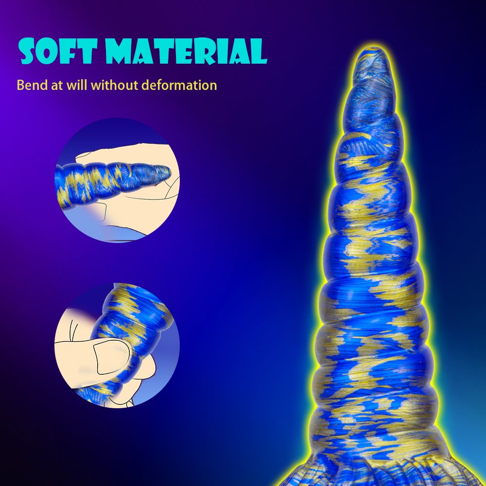 Strong Suction Cup Mixed Color Huge Realistic Anal Plug For Gay Men Alien Unicorn Dildo For Women