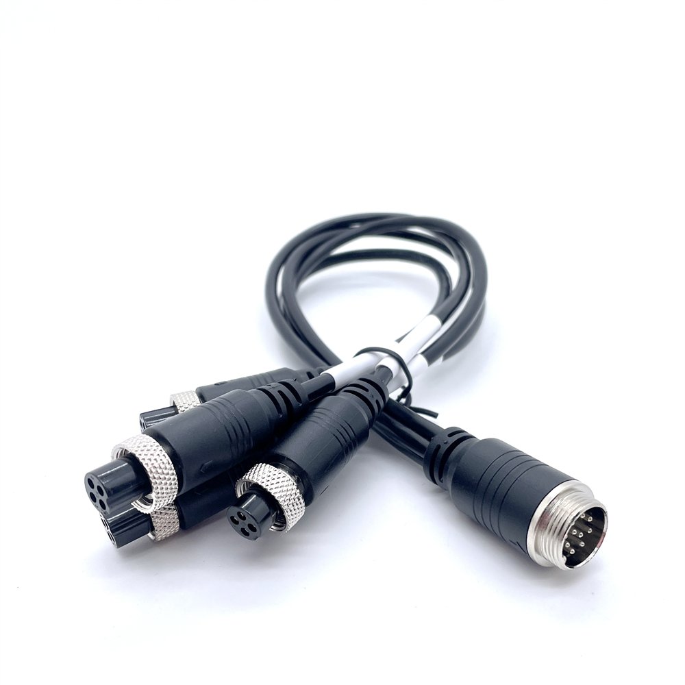 Soulin Male Gx16 To Female Gx12 aviat plug connector wiring harness One Drag Four Automobile Power Cable