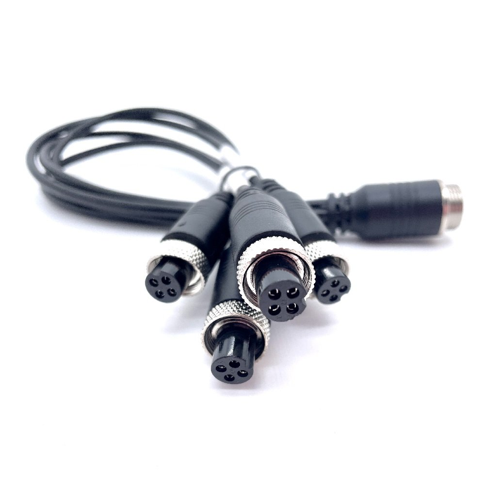 Soulin Male Gx16 To Female Gx12 aviat plug connector wiring harness One Drag Four Automobile Power Cable