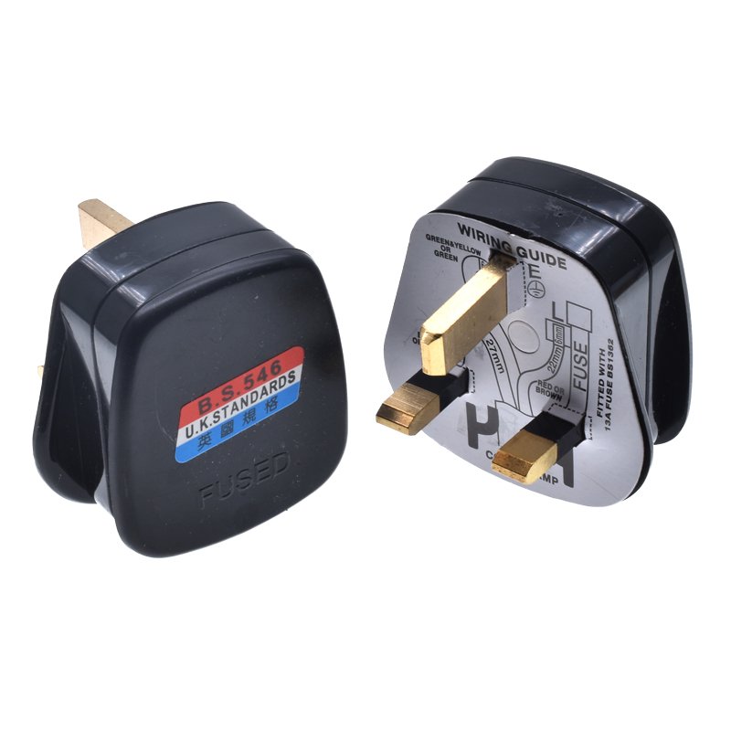 plug top 13amp High Quality UK Wireable Plug 13A 250V BS Type-G 3 pins Assemble Wire Cord Power Britain BS1363 Wiring Plug