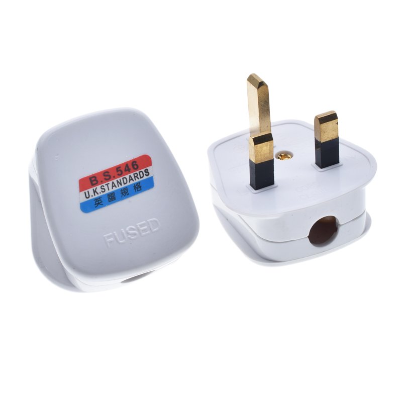 plug top 13amp High Quality UK Wireable Plug 13A 250V BS Type-G 3 pins Assemble Wire Cord Power Britain BS1363 Wiring Plug