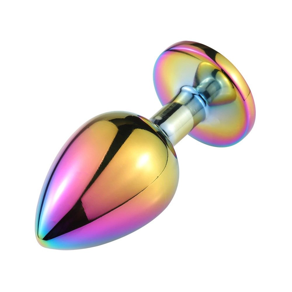Full color Style Round-shaped Adult Butt Plug toys set Luxury Diamond Stainless Crystal Anal bead Anal Plug Sex toys For Women