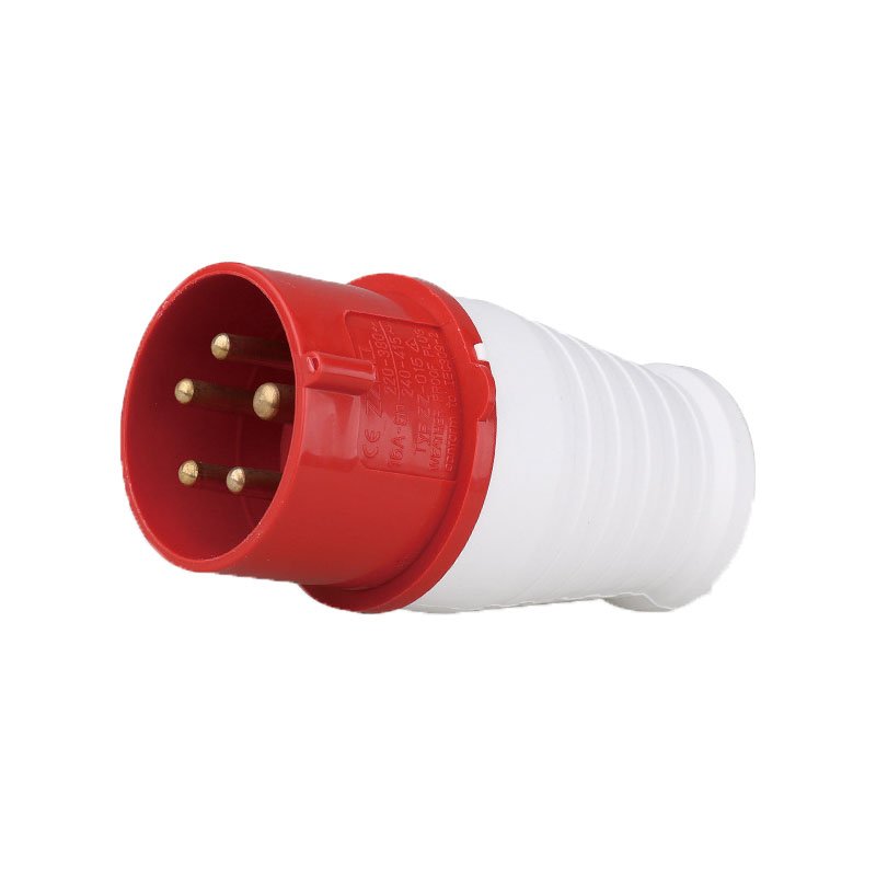 ZZ024 3P+E 380V 32A IP44 Waterproof four core power plug socket