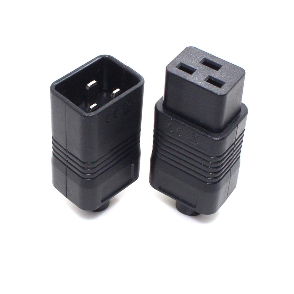 Ready to ship Universal 250V 16Amp IEC320 C20 C19 AC Electrical Power Cable Cord Connector UPS PDU Removable Wiring Socket Plug