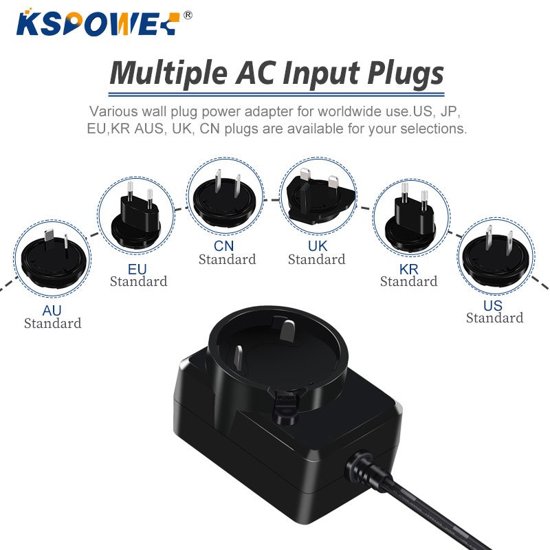 5V10W EU UK US AU Interchangeable Plug Power Supply 12v 24v 6v 12w Power Supplies Ac 100-240v 50-60hz Neon Light Power Adapter