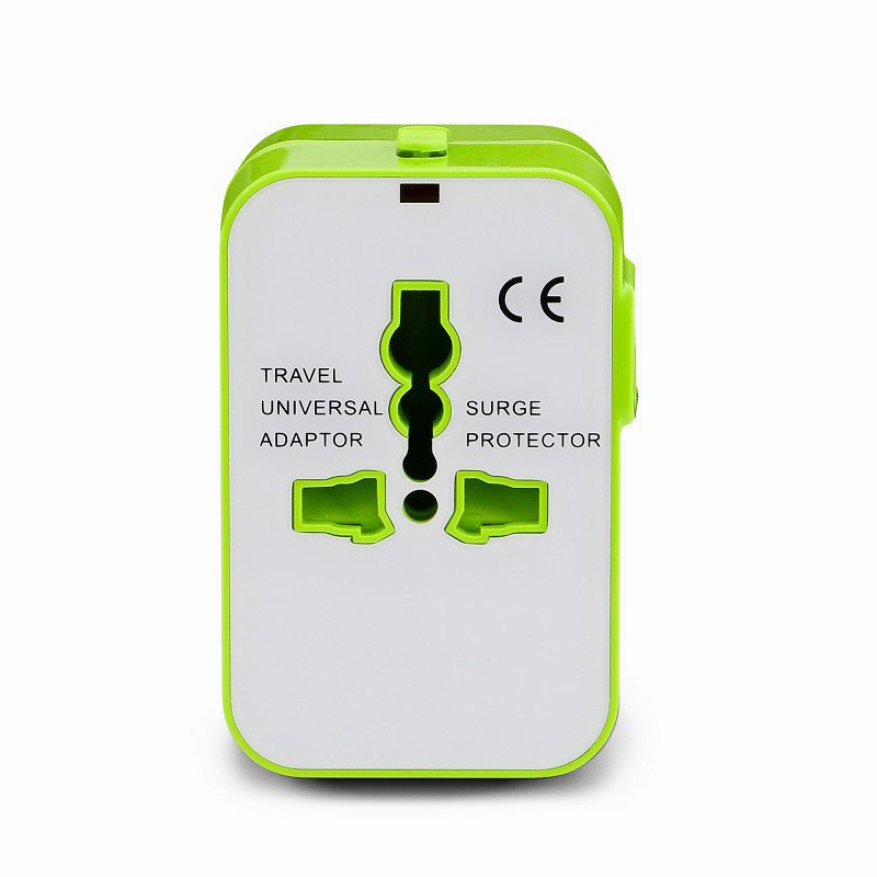 With 2USB 2.1A Universal Travel Adaptor Universal Travel Adapter Plugs & Sockets 100w Cable Charger with Light 60w Eco 2 Ports