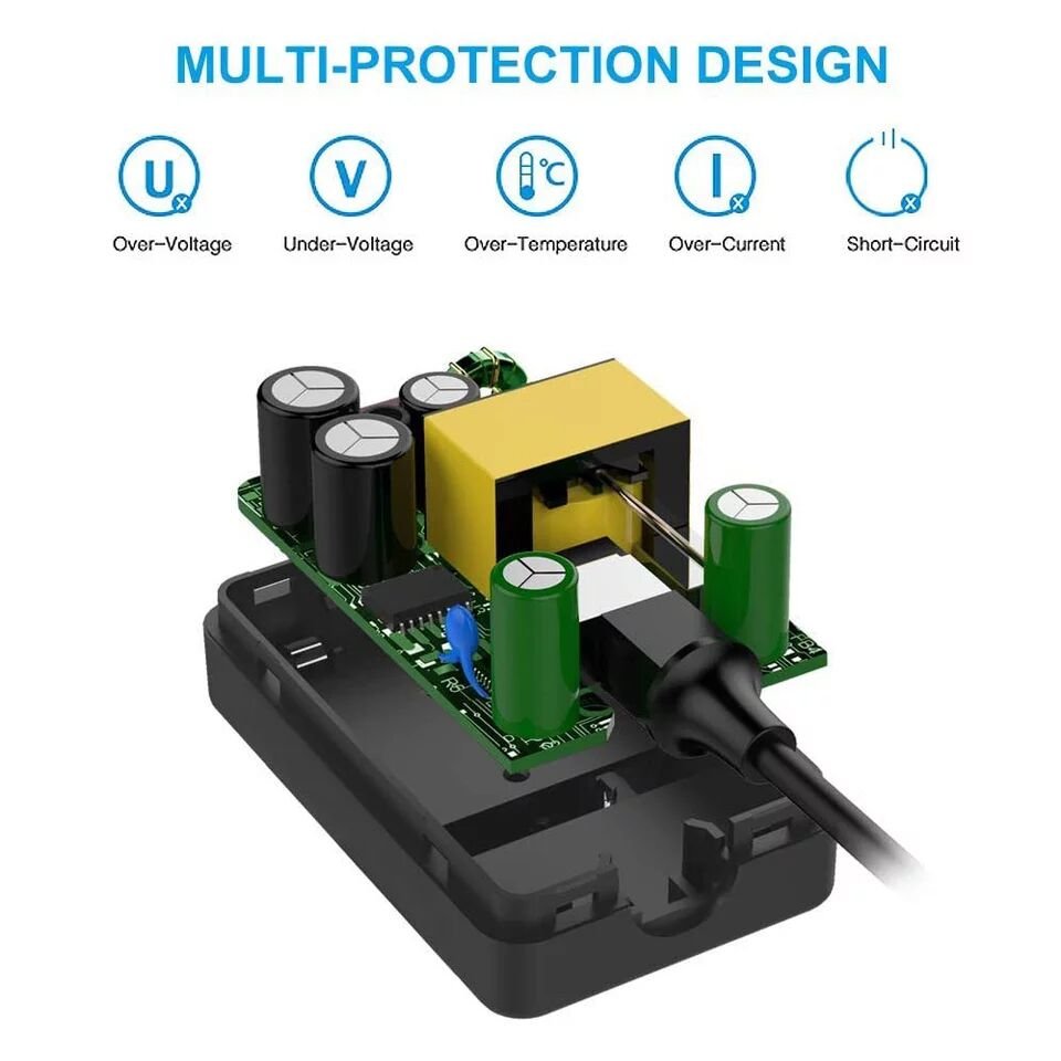 Drop shipping Raspberry Pi 4 Type-C Supply Power Adapter With ON/OFF Switch EU plug charger