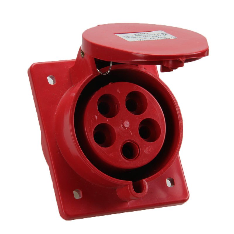 ZZ425 3P+N+E 32A 220V IP44 Cable butt joint industrial power plug socket