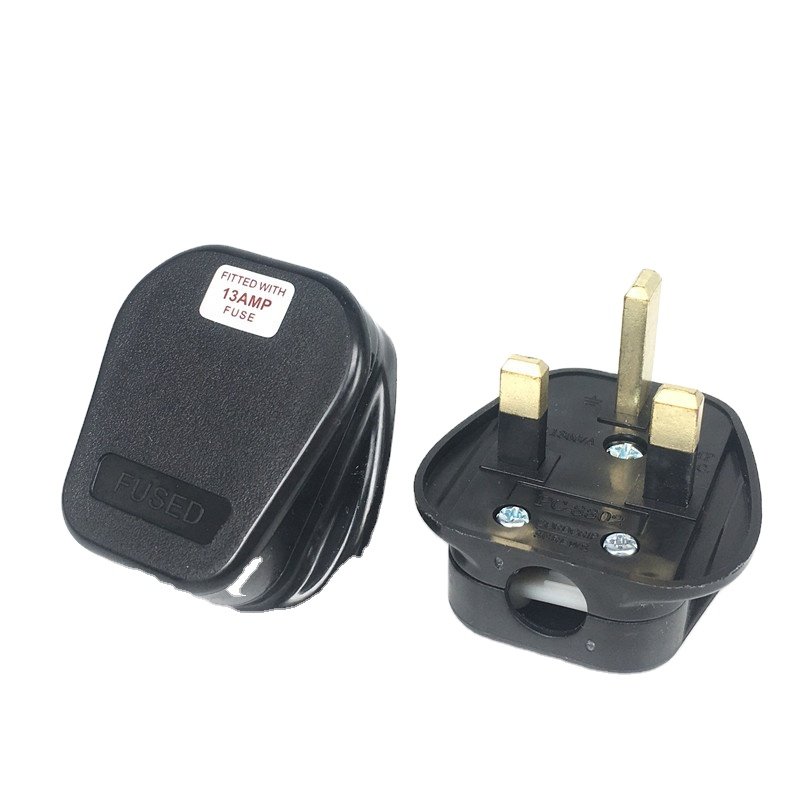 250V BS 3 Pin 13 AMP Fuse Plugs UK typeG with fused power wiring plugs adapter electric 1363 top plug