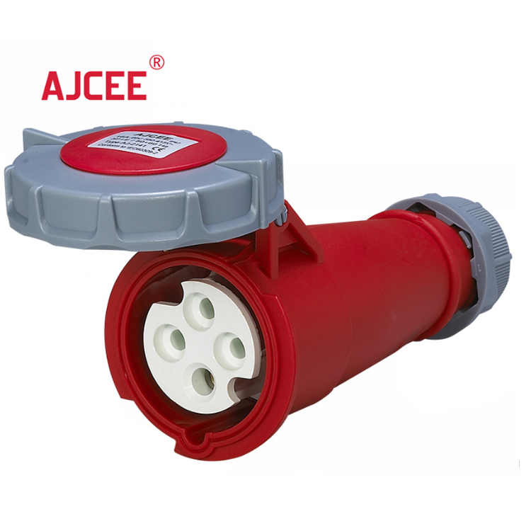 AJCEE NEW TYPE 32A 3 phase+n ip67 industrial male female plug socket waterproof connector with CE
