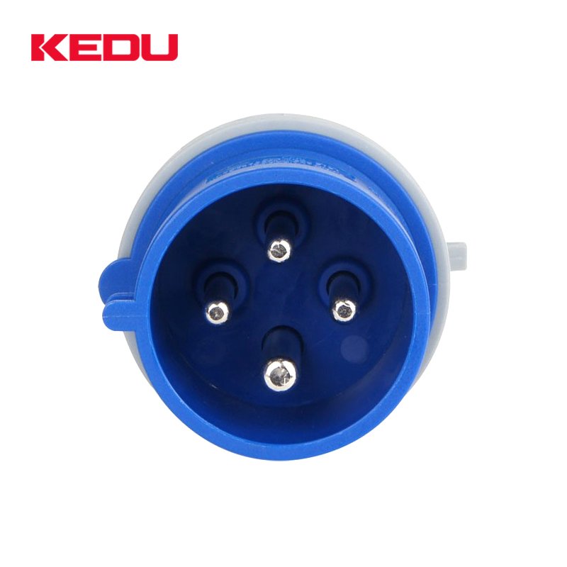 KEDU P441 P02149 16A 32A IP44 4 Pin Industrial Electrical Plug and Socket With SEMKO CE UKCA