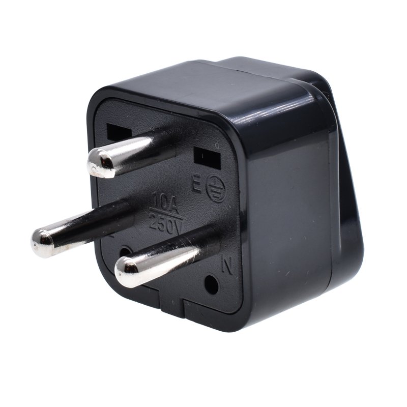 Universal to Demark Plug Adapter 10A 250V Multifunction EU US UK AU to Type-K 3 pins Converter For Travel White Black