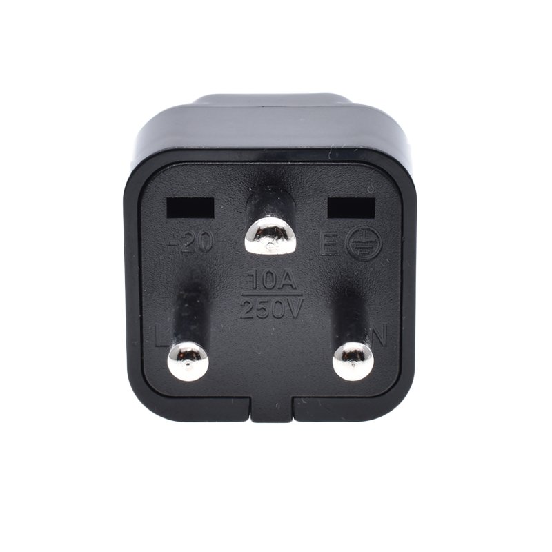 Universal to Demark Plug Adapter 10A 250V Multifunction EU US UK AU to Type-K 3 pins Converter For Travel White Black