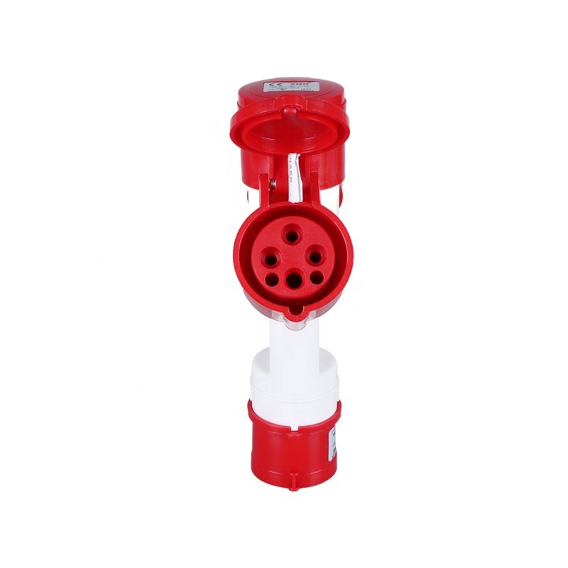 ZNG-1014 4 Pin 380V 16A 3 Way Multi Industrial Power Plug 3P+E Industrial Socket Adaptor
