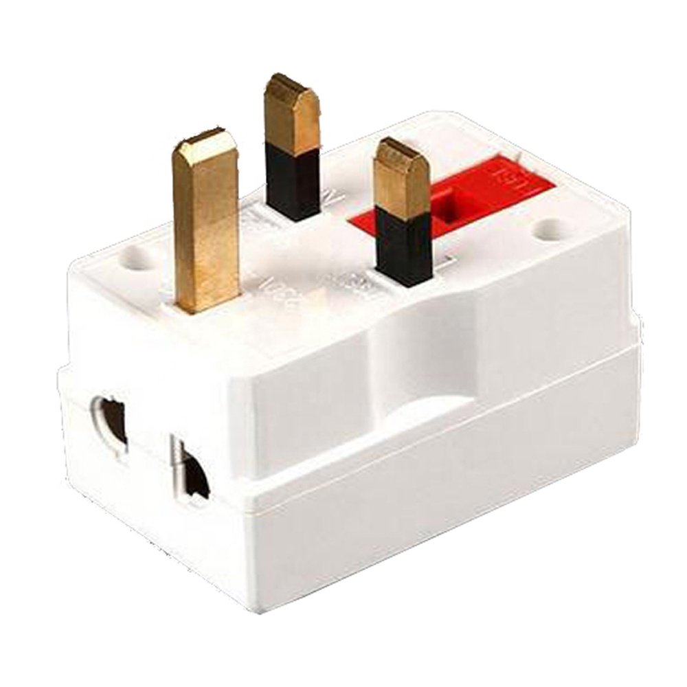 Multi-function 13A Saudi Arabia Sri Lanka UK Fused Plug Adapter AU US EU India South Africa to UK BS Converter Socket Plug White