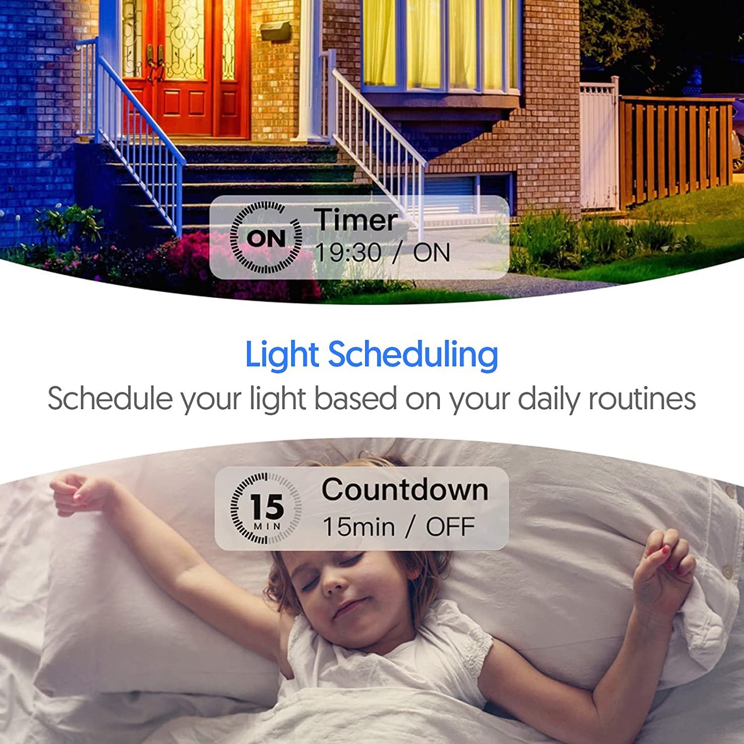 Alexa Light Switch,Smart WiFi Switches work with Alexa and Google Home,Wireless switch with Time/voice Remote Control
