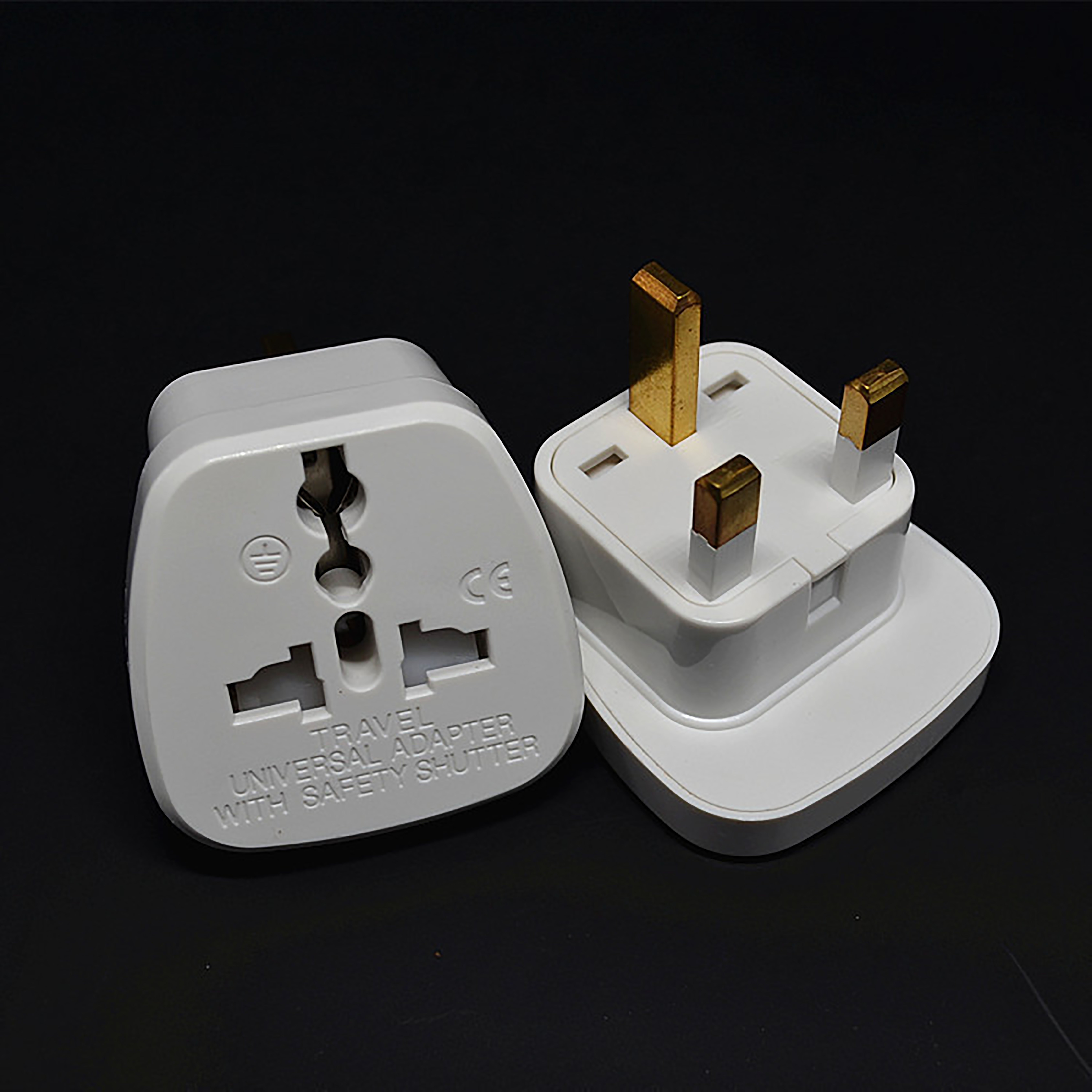 UK 3 Pin Plug Converter Travel Adapter Universal Converters Travel Adapter Wall AC Power Plug Adapter for EU